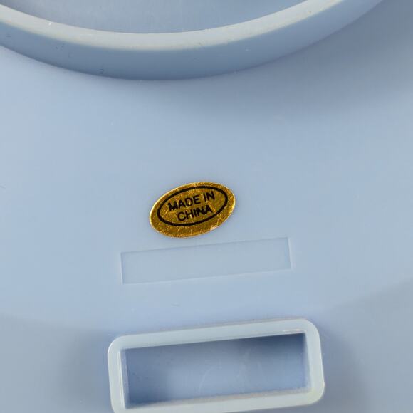 Sanrio Hello Kitty Wall Clock Working Vintage 2002 Baby Blue Angel 7.75" Heart - Picture 9 of 14